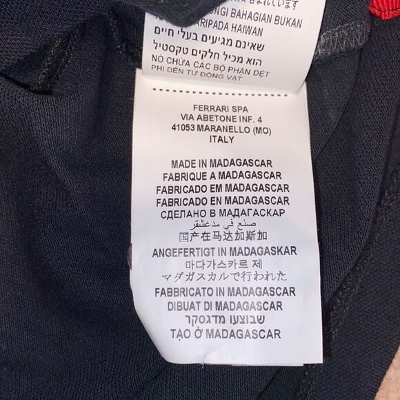 Ferrari Men’s XXXL 3XL Black Polo Shirt Embroidered Logo Evolution of the Symbol - Picture 7 of 8